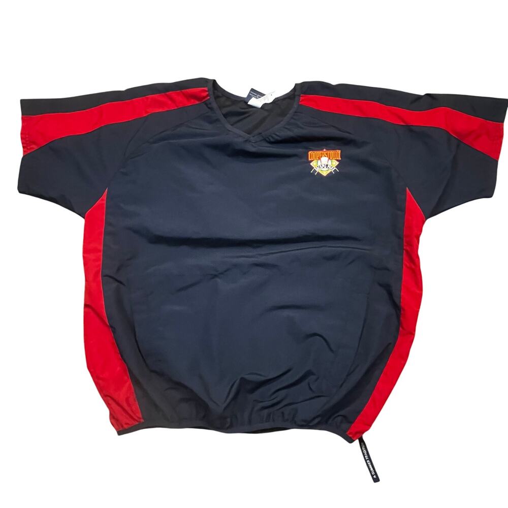 Cooperstown Dreams Park Authentic Baseball‎ Warm Up Shirt Men’s L Navy Red